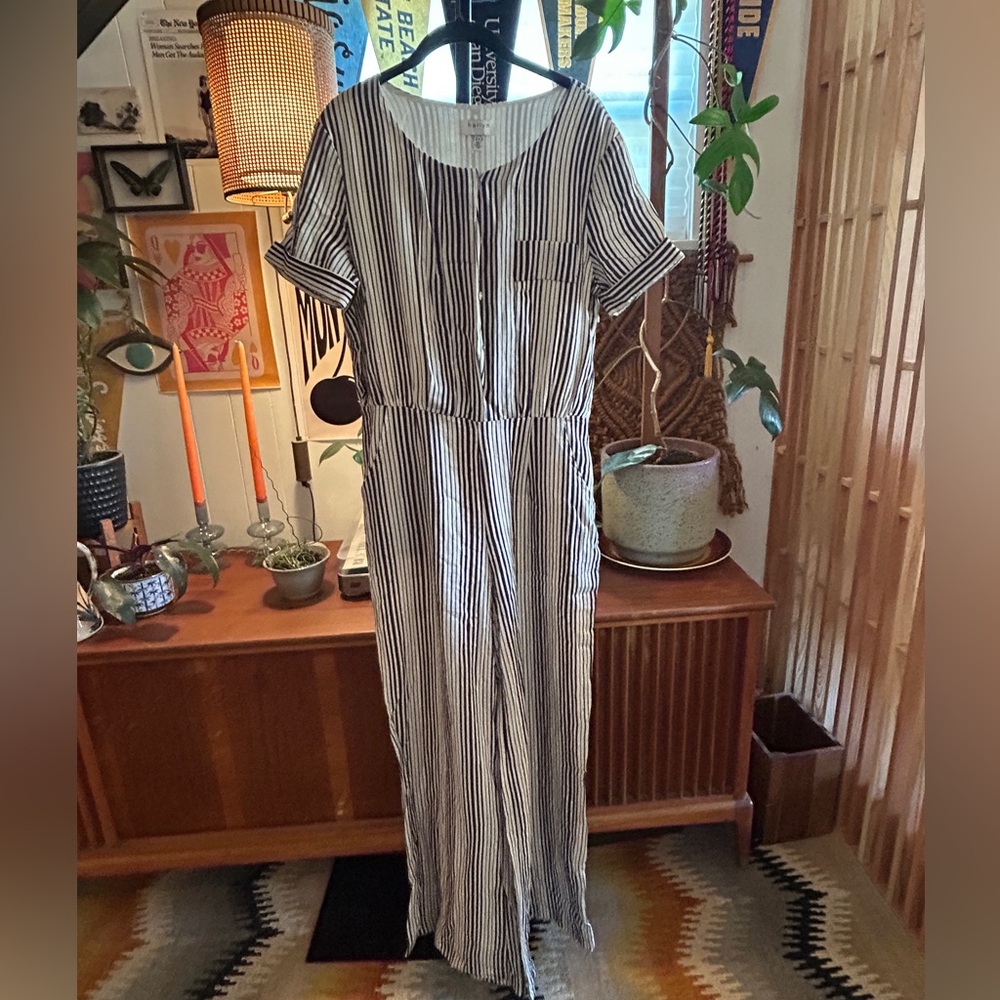 Anthropologie Harlyn Wide Leg Jumpsuit